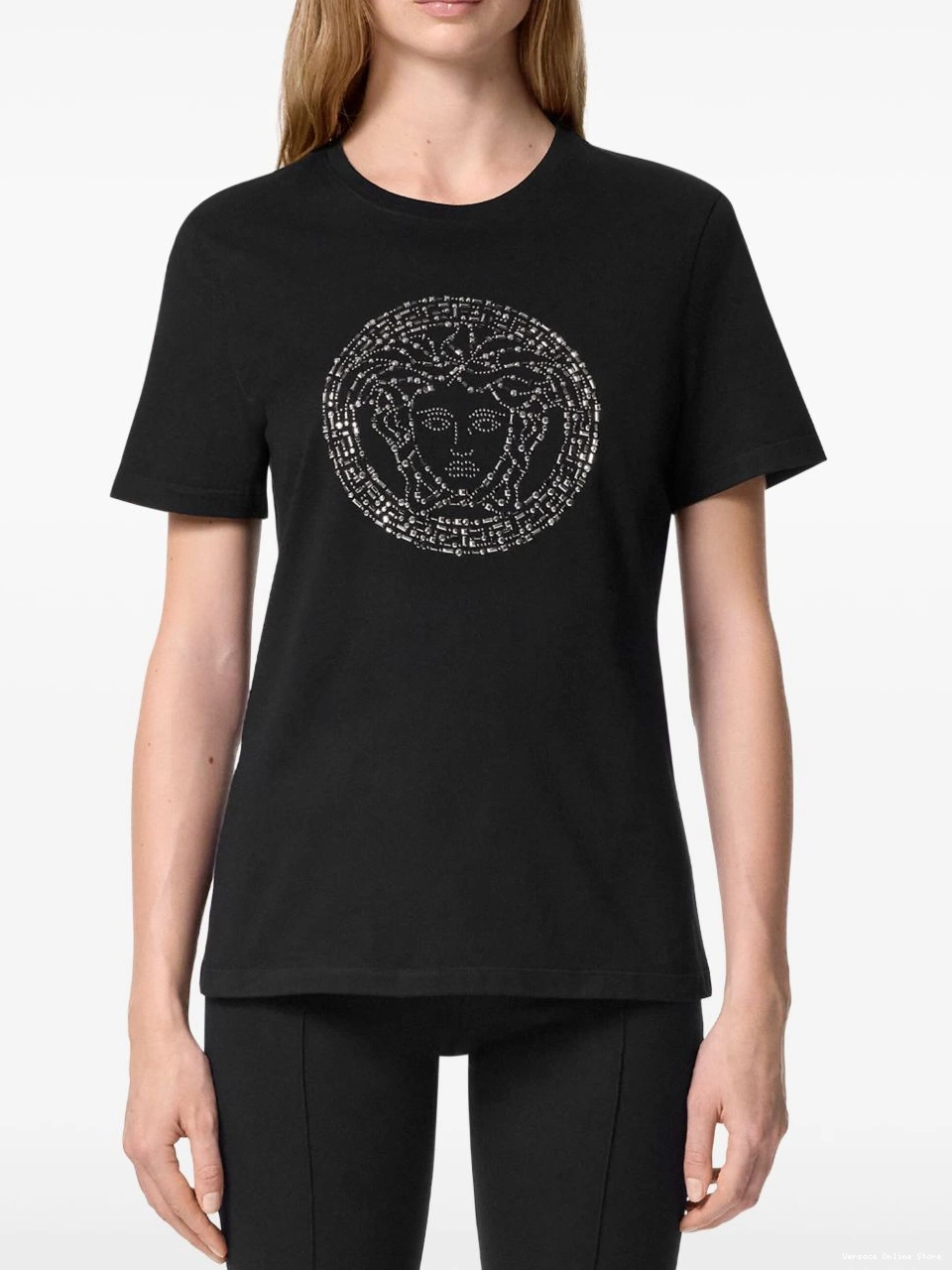 Cheap Versace embellished T-shirt Medusa Women 0811